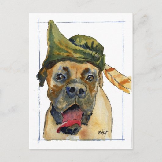 Sherwood Boxer Greetings Briefkaart (Voorkant)