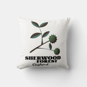 Sherwood Forest England reisposter Classic Roun Kussen