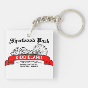 Sherwood Park Kiddieland, Rockford, IL. Amusement Sleutelhanger