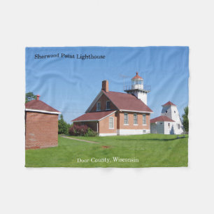 Sherwood Point Lighthouse blanket Fleece Deken