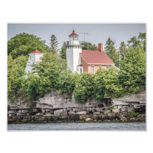 Sherwood Point Lighthouse Print Foto Afdruk (Voorkant)