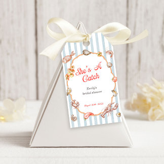 She's A Catch Lobster Coastal Bridal Shower Cadeaulabel