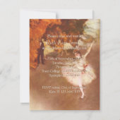She's A Star - A Ballet Considérant Invitation (Dos)