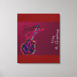 She's Become One with the Music  Canvas Afdruk