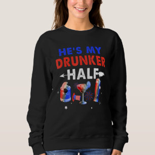 Shes Mijn Drunker Half Patriottische Onafhankelijk Trui