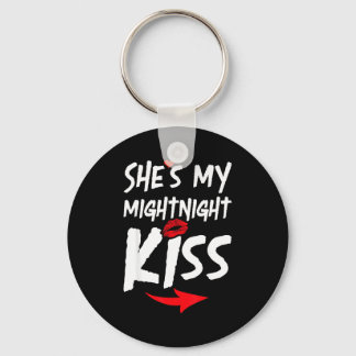 Shes My Midnight Kiss Happy New Year Matching Funn Sleutelhanger