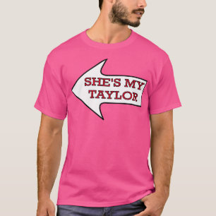 Shes My Taylor Chiefs Fan Couples Mannelijk T-shir T-shirt