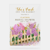 She's Off Market Elegant Script Bridal Welcome (Recto)