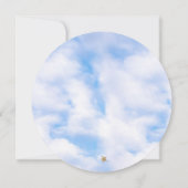 She's on Cloud 9 Dreamy Bridal Shower Clouds Kaart (Achterkant)