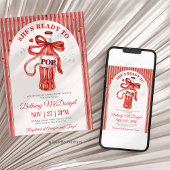 She's Ready To Pop Baby shower Kaart