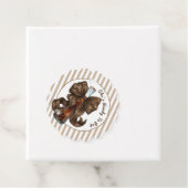 She's Ready To Pop Bow Baby Shower Bedankjes Labels (In situ)