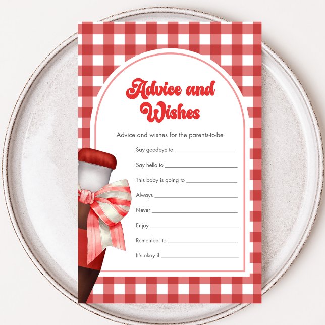 She's Ready to Pop Shower Advice and Wishes Game (She's Ready to Pop Baby Shower Game)