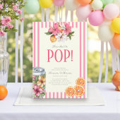 She's Ready to Pop Tropical Floral Citrus Kaart