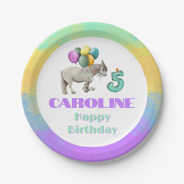 Shetland Horse Birthday Party Balloons Papieren Bordje