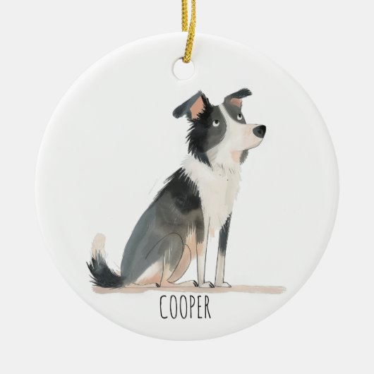 Shetland Keramisch Ornament (Voorkant)