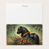 Shetland Pony Christmas Kaart (Buitenkant ongevouwen)