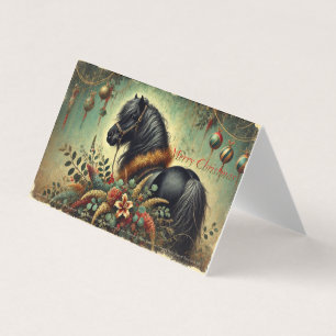 Shetland Pony Christmas Kaart