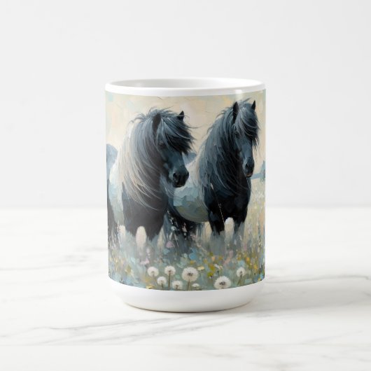Shetland Pony (Coffee Mug No2) Ensemble de six She (Centre)