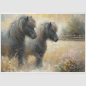 Shetland Pony Decoupage tissuepapier (Voorkant)