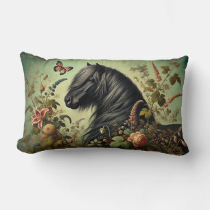 Shetland Pony Floral Lumbar Kussen
