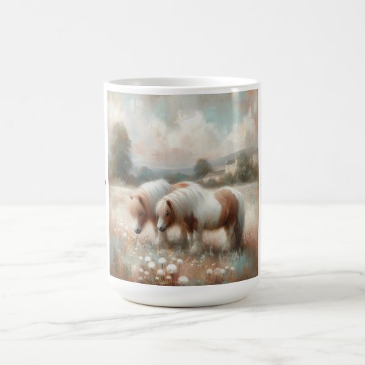 "Shetland Pony" (no 4 d'un ensemble) Mug de café (Centre)