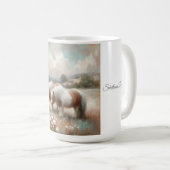 "Shetland Pony" (no 4 d'un ensemble) Mug de café (Devant droit)