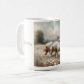 "Shetland Pony" (no 4 d'un ensemble) Mug de café (Devant gauche)