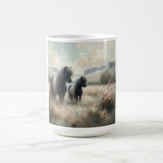 "Shetland Pony" (Nr. 2 van een set) Koffie Mok