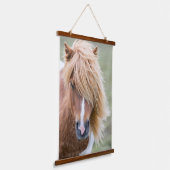 Shetland Pony op het eiland Unst Hangend Wandkleed (Gebogen)