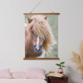 Shetland Pony op het eiland Unst Hangend Wandkleed (Slaapkamer)
