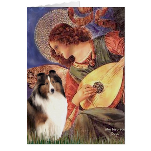 Shetland Sheepdog 7 - Mandoline Engel (Voorkant)