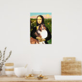 Shetland Sheepdog 7b - Mona Lisa Poster (Keuken)
