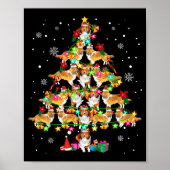 Shetland Sheepdog Christmas Tree Funny Sheltie Chr Poster (Voorkant)