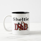 Shetland Sheepdog Dad Mug (Gauche)