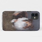 Shetland Sheepdog Dog Art Phone Case (Achterkant (horizontaal))