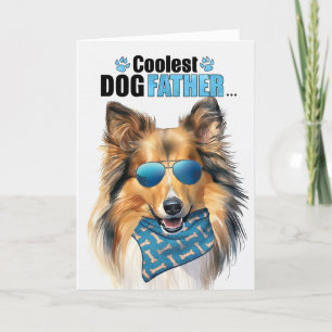 Shetland Sheepdog Dog Koudste Vaderdag papa Feestdagen Kaart