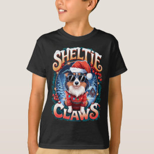 Shetland Sheepdog Eigenaar Kostuum Sheltie Klauwen T-shirt