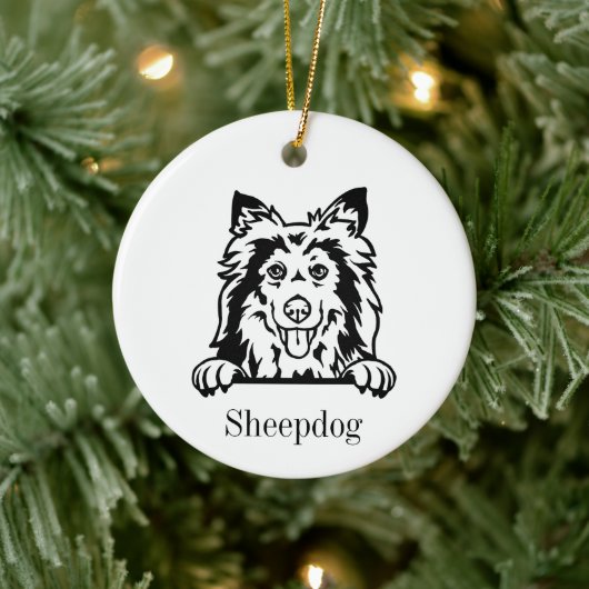 Shetland Sheepdog gepersonaliseerd Ornament voor h (Boom)
