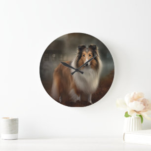 Shetland Sheepdog Halloween eng Grote Klok