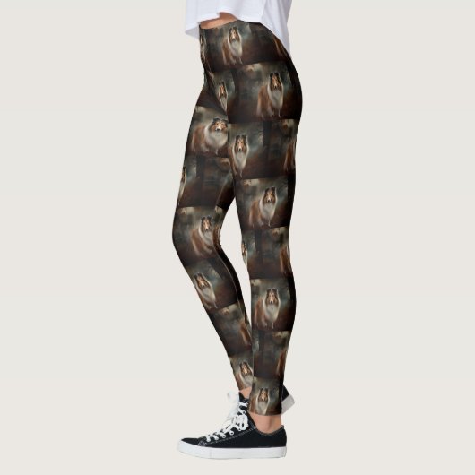 Shetland Sheepdog Halloween eng Leggings (Links)