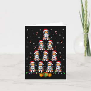 Shetland Sheepdog Hond Sinterklaas Hoed Kerstverli Kaart