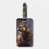 Shetland Sheepdog Kerstmis Feestelijk Seizoen Bagagelabel (Achterkant verticaal)