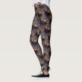 Shetland Sheepdog Kerstmis Feestelijk Seizoen Leggings (Links)