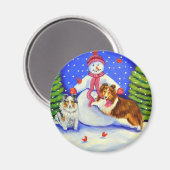 Shetland Sheepdog Magnet (Recto/Verso)