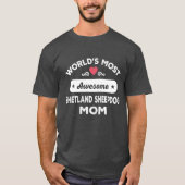 Shetland Sheepdog mama T-shirt (Voorkant)