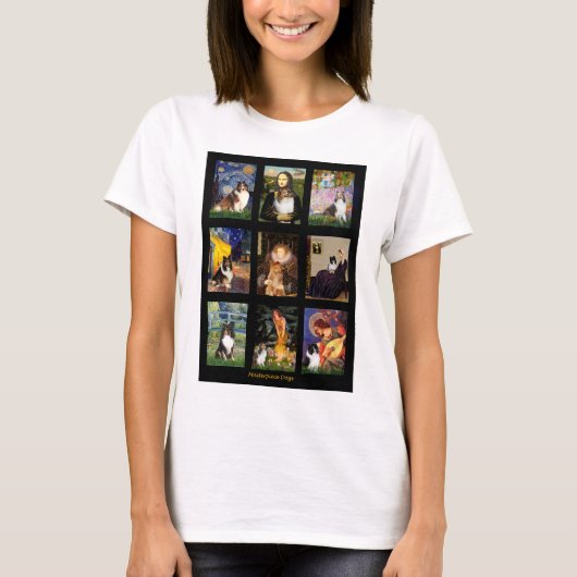 Shetland Sheepdog meesterwerk Composiet T-shirt (Voorkant)