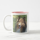 Shetland Sheepdog MUG à deux tons CAFÉ (Gauche)
