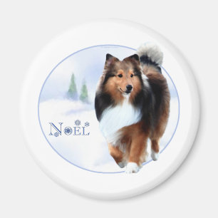 Shetland Sheepdog Noel - Magneet