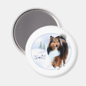 Shetland Sheepdog Noel - Magnet (Recto/Verso)