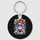 Shetland Sheepdog Owner Costume Sheltie Claws Chri Sleutelhanger (Voorkant)